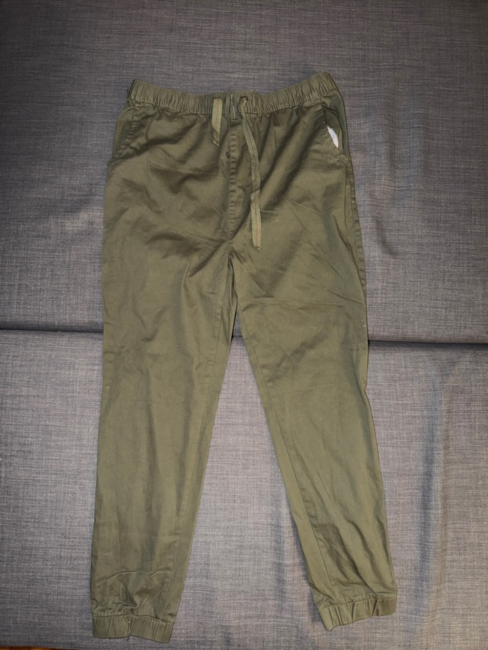Galaxy by Harvic Men's Olive Green Casual Drawstring Pants XL